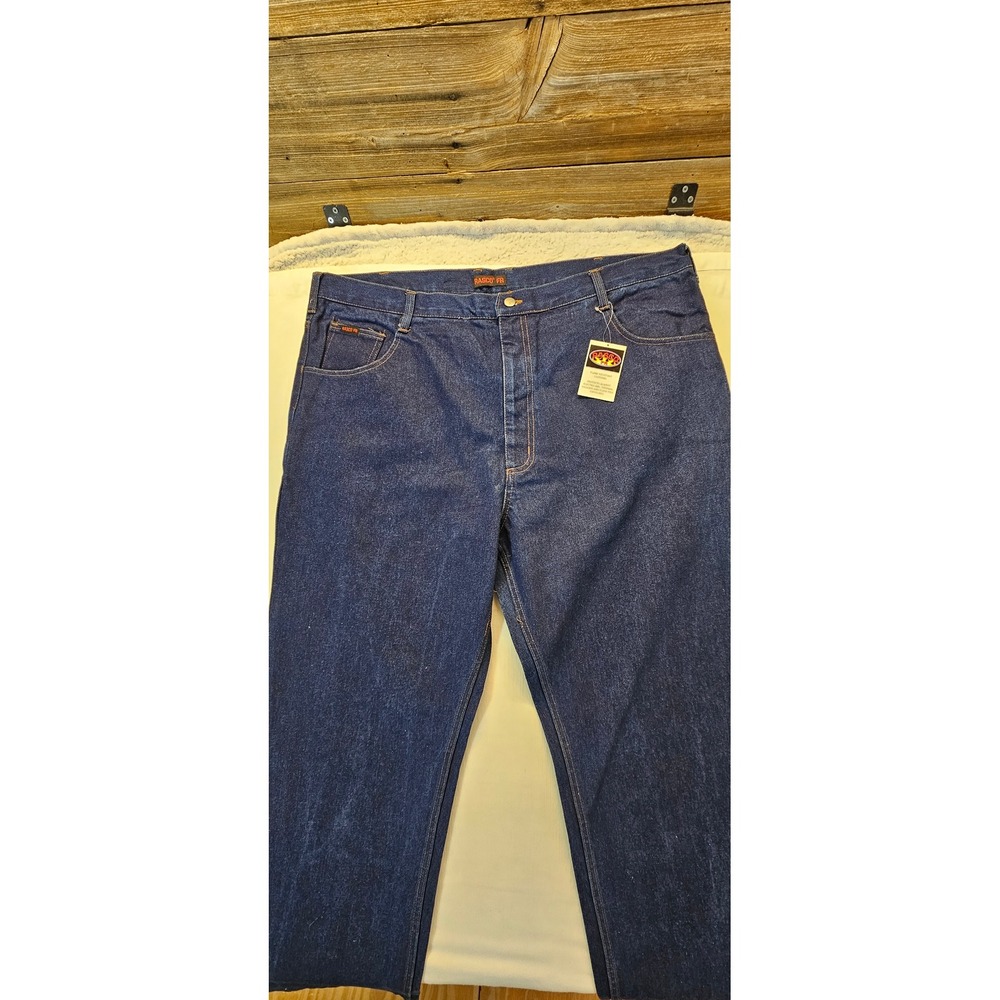 Rasco FR Mens Flame Resistant Work Jeans Dark Wash Denim 46x32 HRC 2 JFR1210